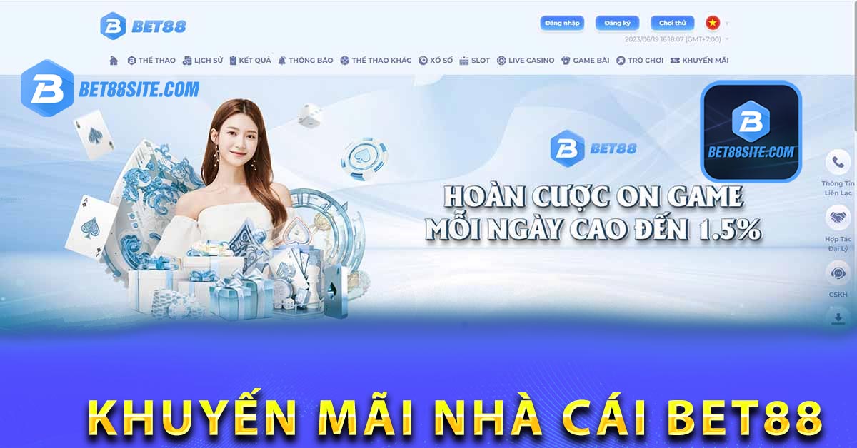 Chương trình khuyến mãi BET88 phục vụ hoàn trả